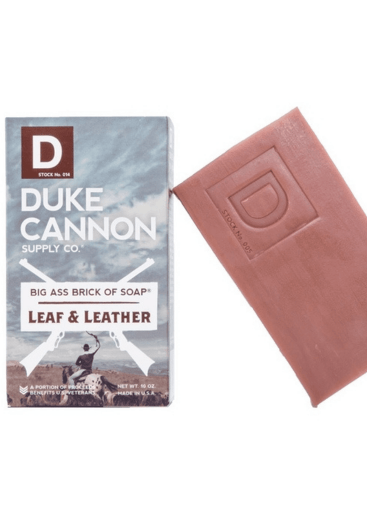 Big Ass Brick of Soap - Leaf and Leather - Violet Elizabeth - Shaving & Grooming