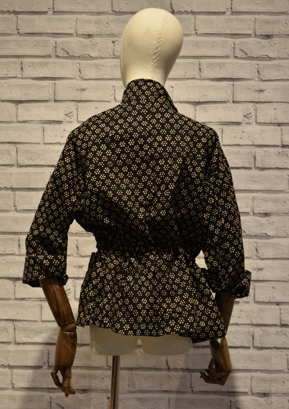 Black Safari Suit Jacket - Violet Elizabeth - Clothing