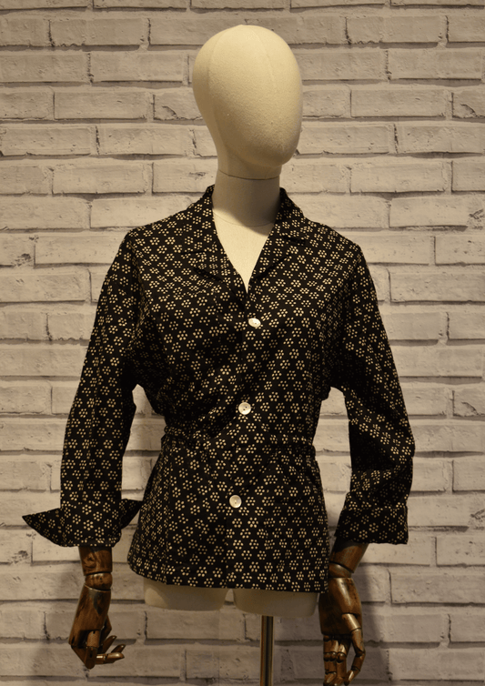 Black Safari Suit Jacket - Violet Elizabeth - Clothing