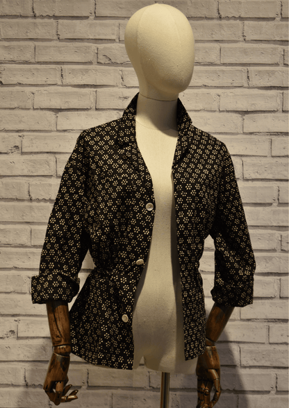 Black Safari Suit Jacket - Violet Elizabeth - Clothing