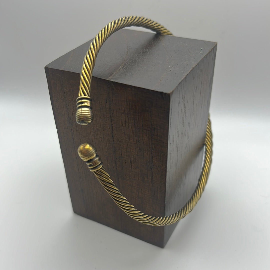 Brass rope upper arm band - Violet Elizabeth - Jewellery