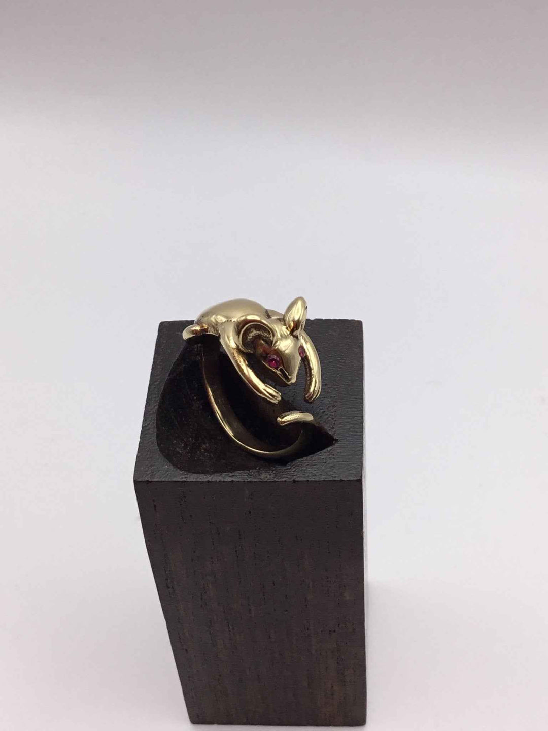 Cute Mouse Brass Ring