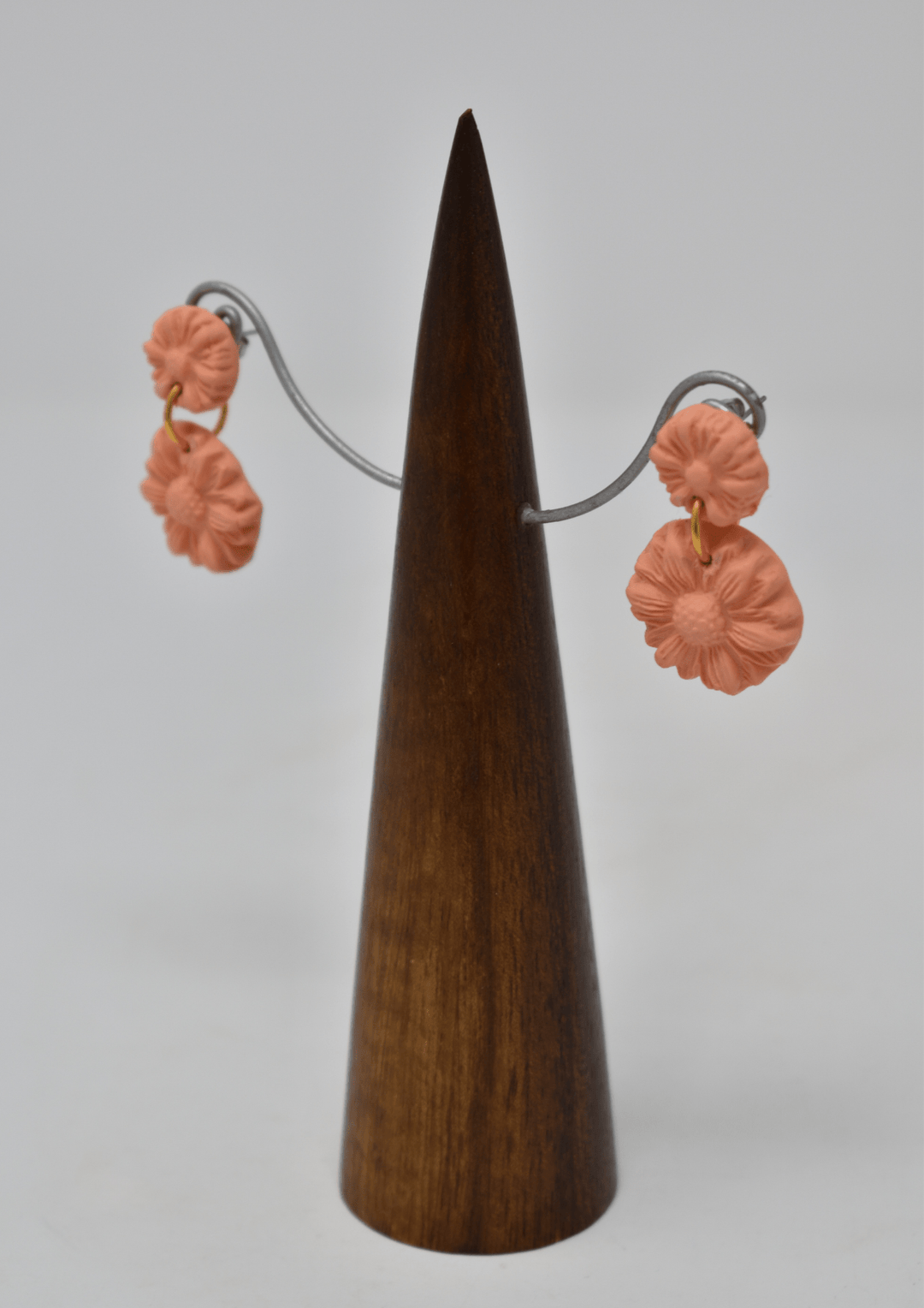 Daisy Drop Earrings Peach - Violet Elizabeth - Jewellery