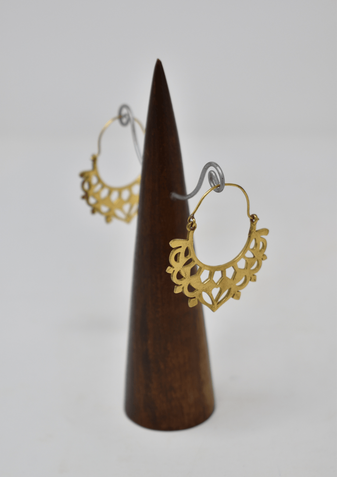 Decorative semi star earring - Violet Elizabeth - Jewellery