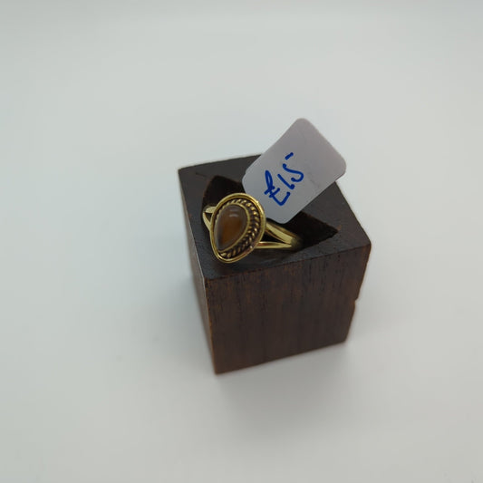 Dragons Heart Brass & silver Ring: Various Stones - Violet Elizabeth - Jewellery
