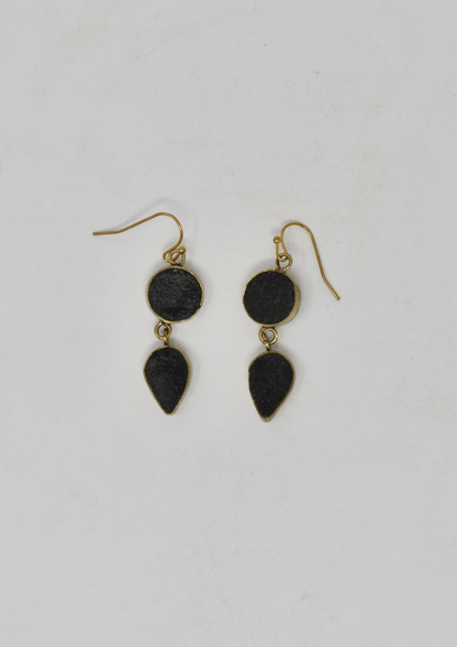 Earrings Double - Violet Elizabeth - Jewellery