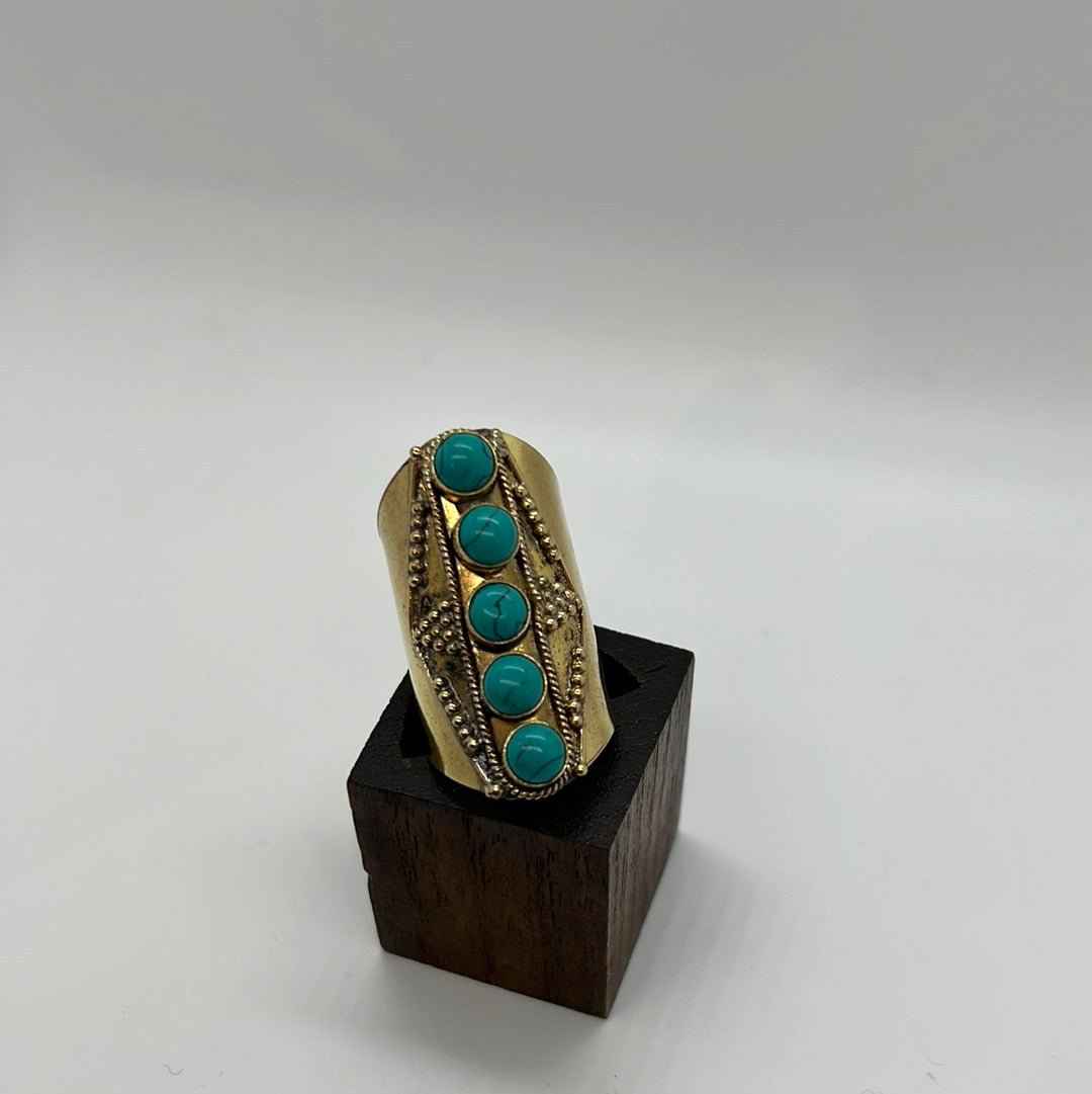 Emperor Brass Ring: Various Stones