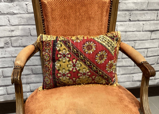 Flowered Vintage kantha - Violet Elizabeth - Decor