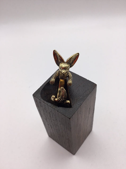 Foxy Ring: Brass and Silver Plated Brass - Violet Elizabeth - Jewellery