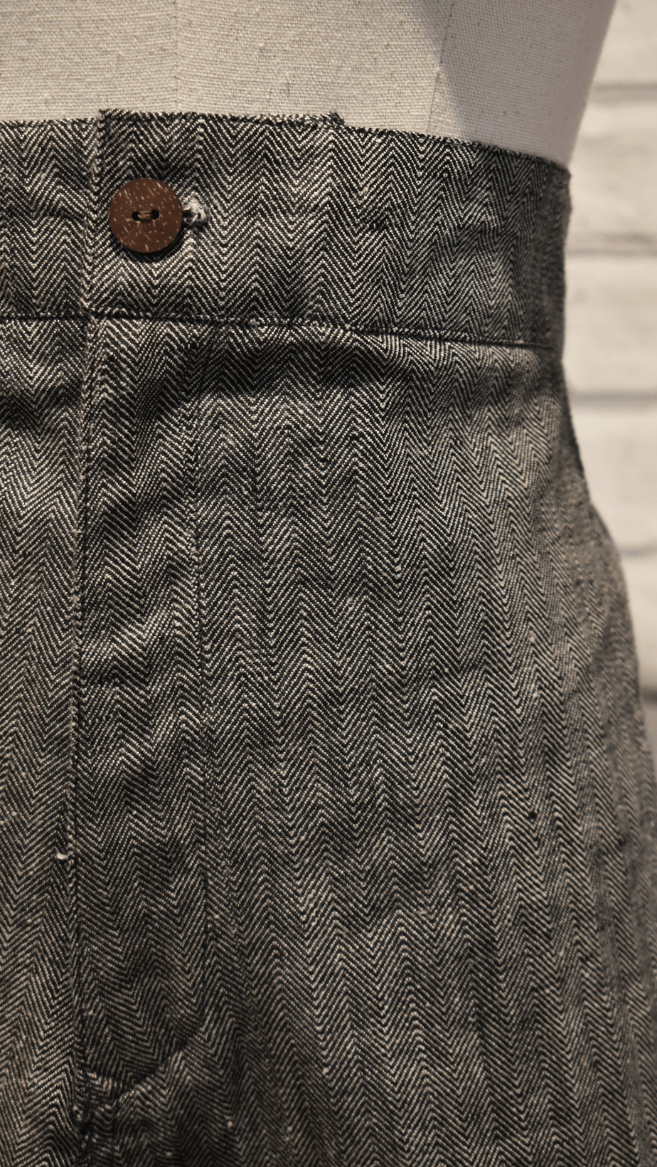Herringbone Safari Trousers - Violet Elizabeth - Clothing