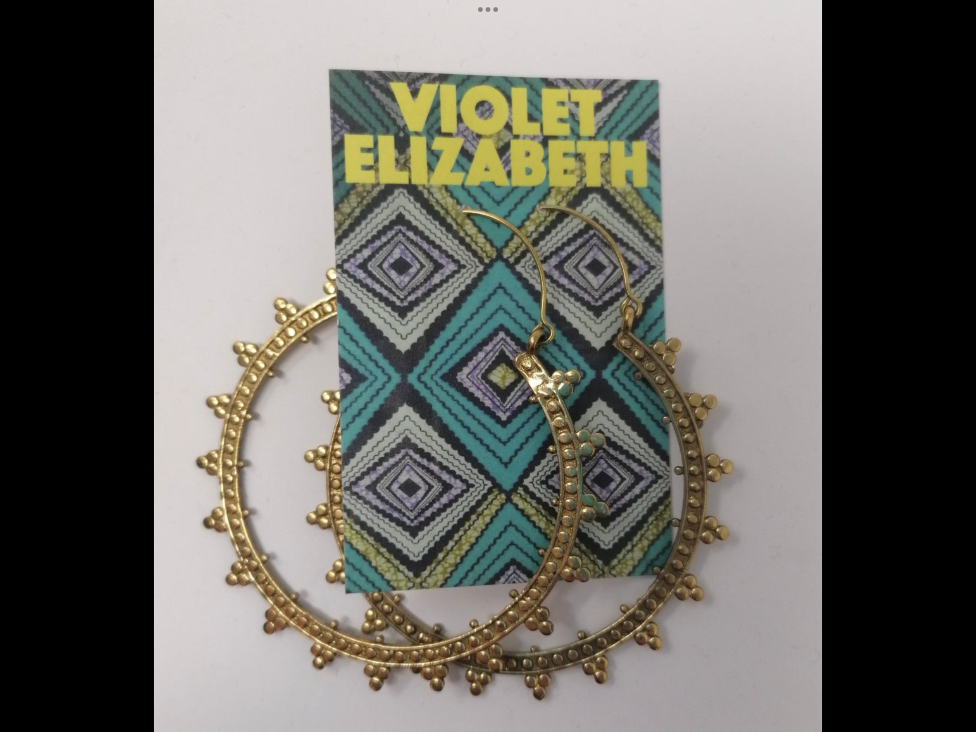 Luxury Sunburst Hoops: Brass and Silver Plated Brass - Violet Elizabeth