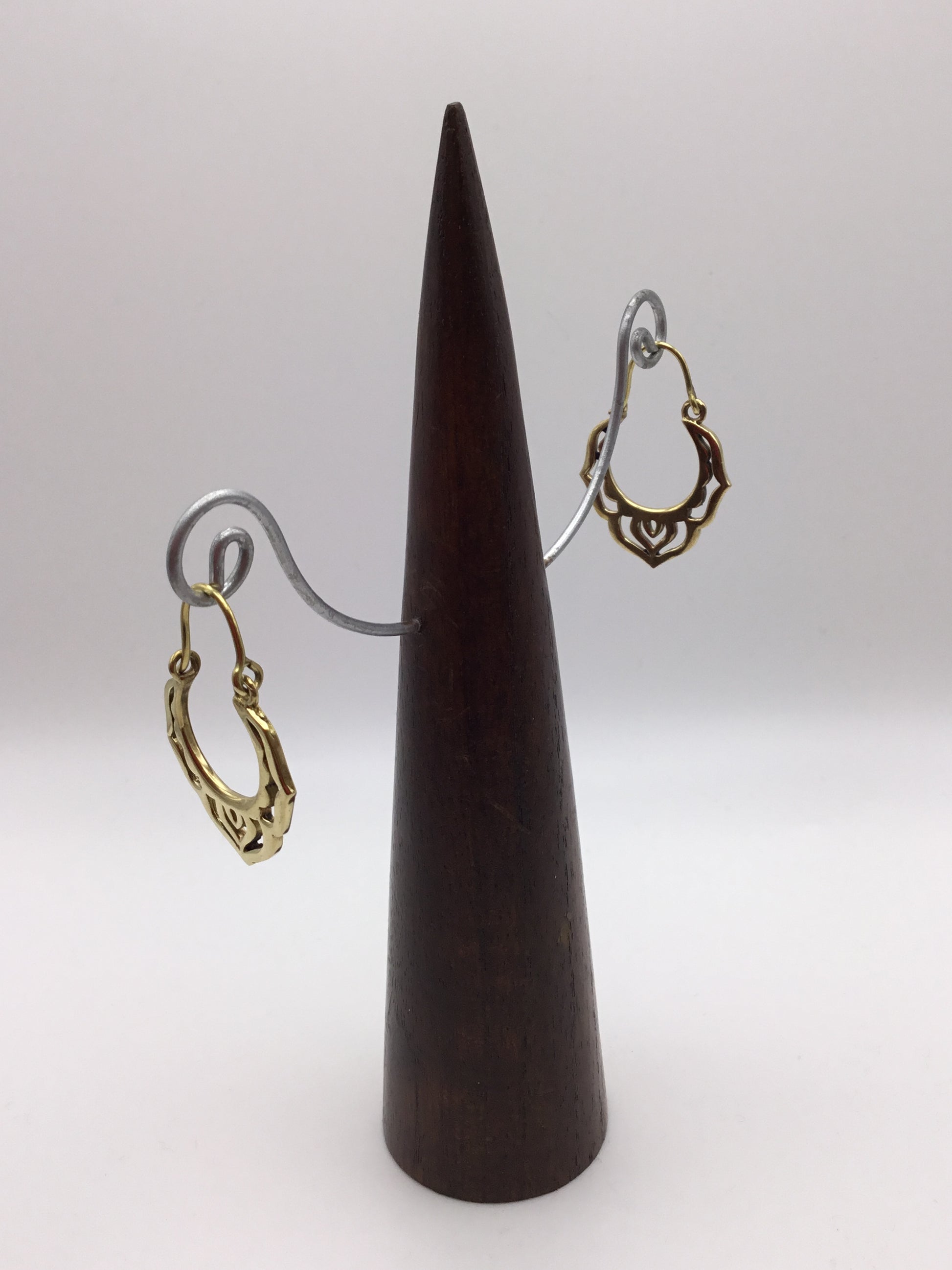 Mini Brass Leaf earrings - Violet Elizabeth