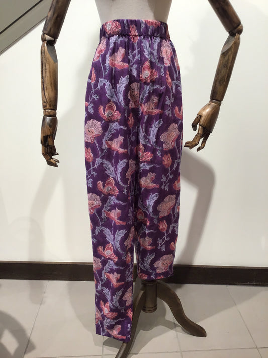 Purple Poppy Trousers - Violet Elizabeth