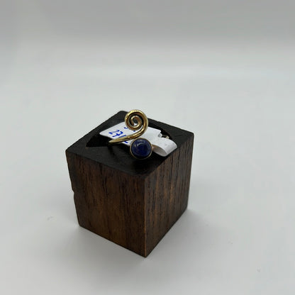 Swirling Gems Brass Ring: Various Stones - Violet Elizabeth