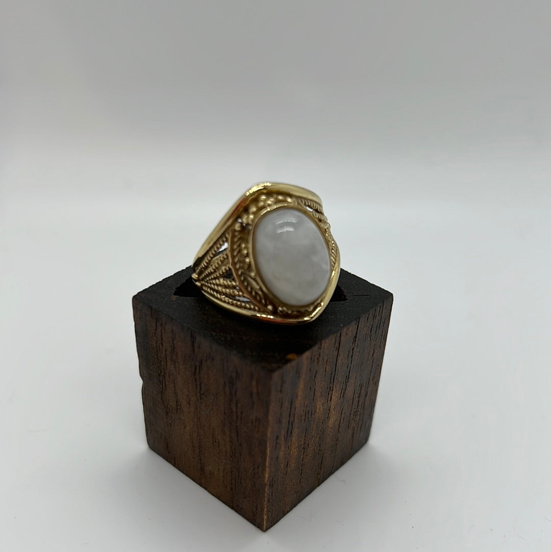 Midas Brass Ring: Various Stones - Violet Elizabeth