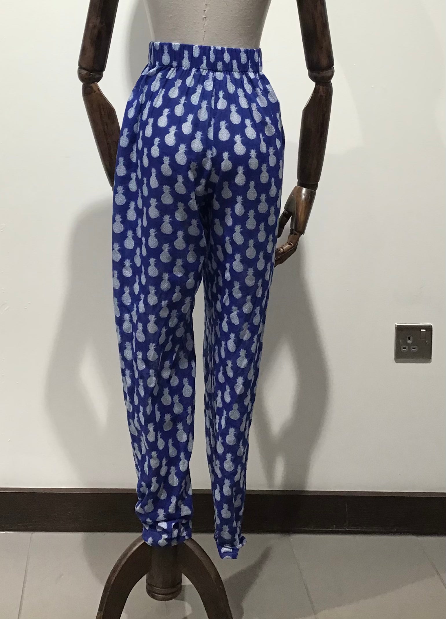 Pineapple Print Trousers - Violet Elizabeth