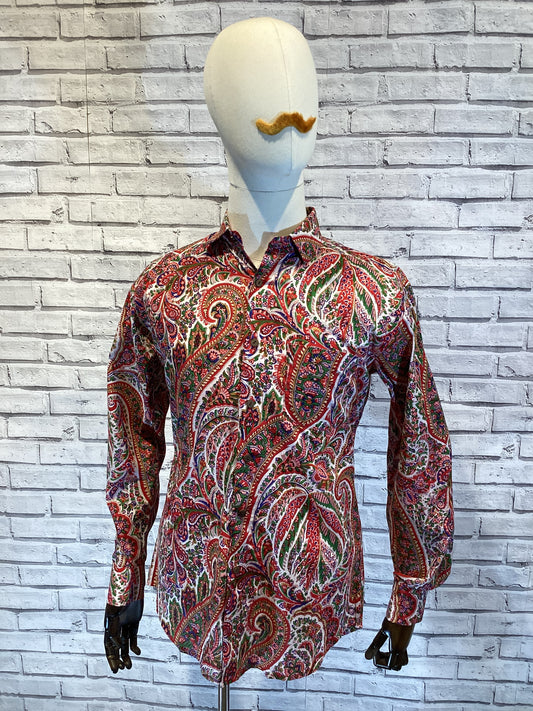 Red and white paisley - Violet Elizabeth