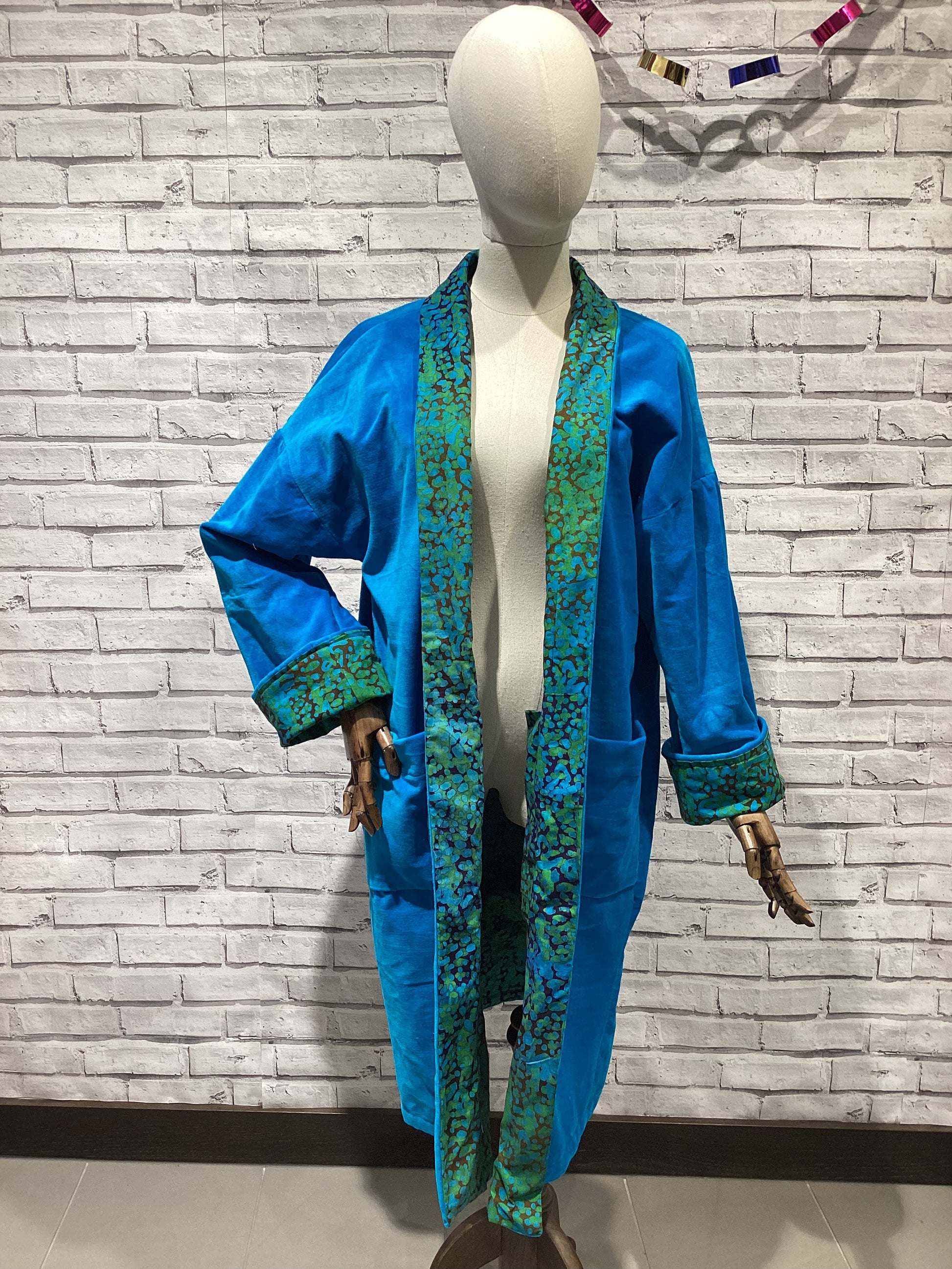 Teal velvet coat 2025