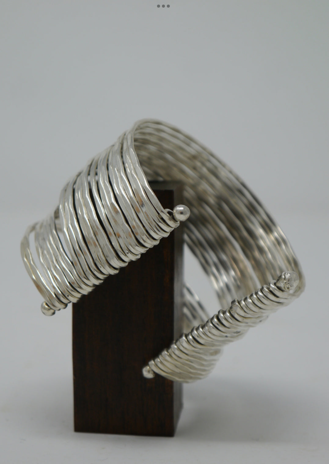 Hand Tapped Cuff: Brass and Silver Plated Brass - Violet Elizabeth