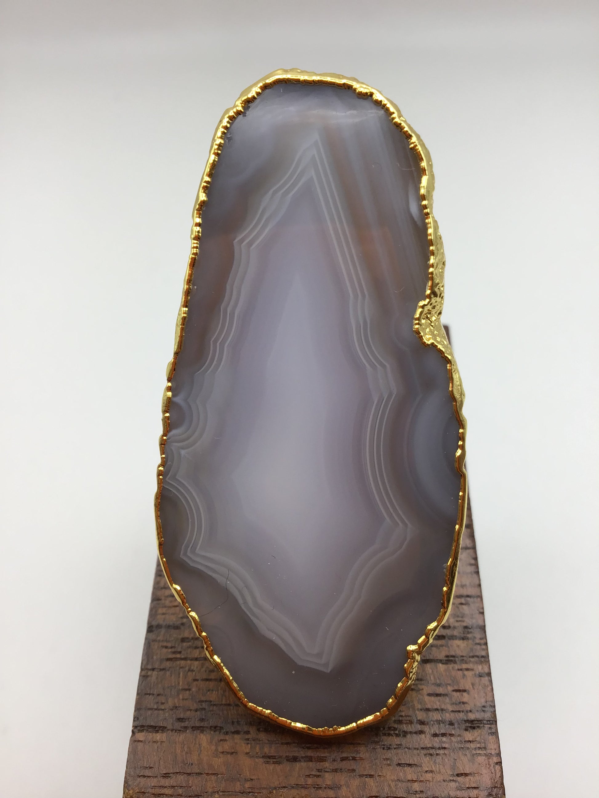 Ultra Mega Sandstone Agate Slice - Violet Elizabeth