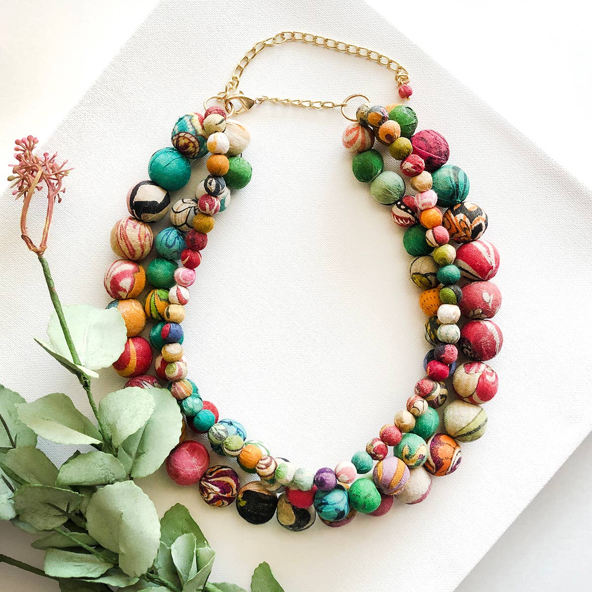 Kantha Calypso Necklace - Violet Elizabeth - Jewellery