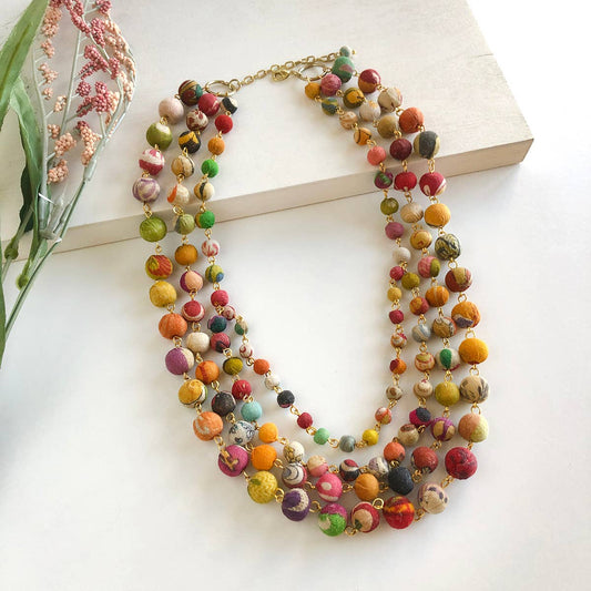 Kantha Karita Necklace - Violet Elizabeth - Jewellery