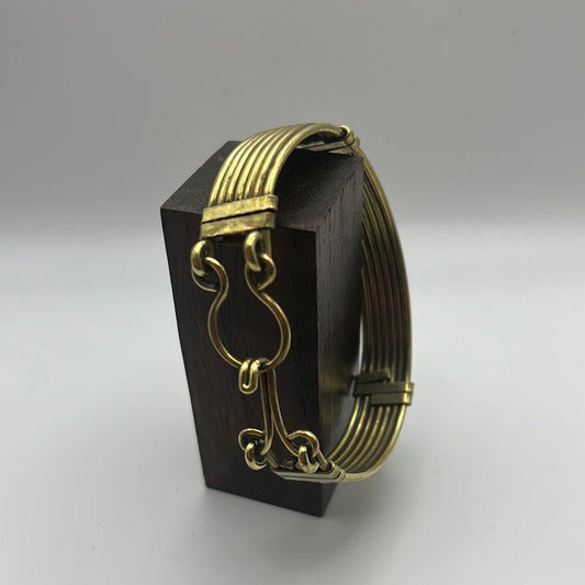 Latch bracelet: Brass and Rose Brass - Violet Elizabeth - Jewellery