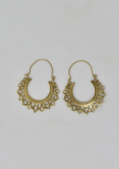 Layered Star brass earring - Violet Elizabeth - Jewellery