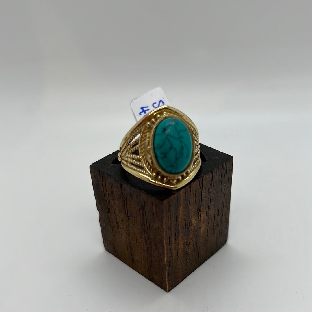 Midas Brass Ring: Various Stones - Violet Elizabeth - Jewellery