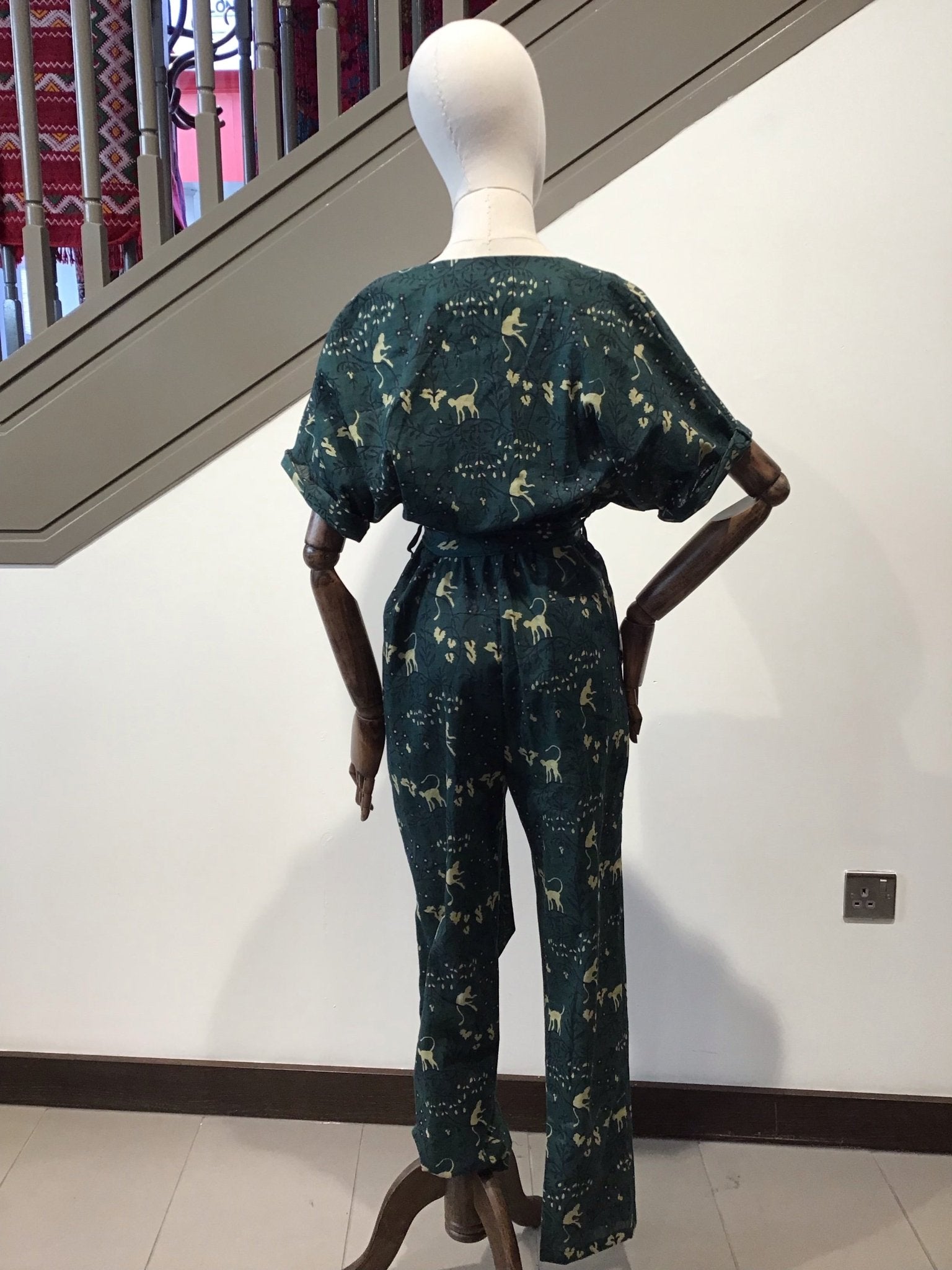 Monkey print jumpsuit - Violet Elizabeth - Clothing