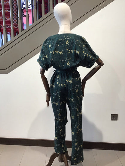 Monkey print jumpsuit - Violet Elizabeth - Clothing