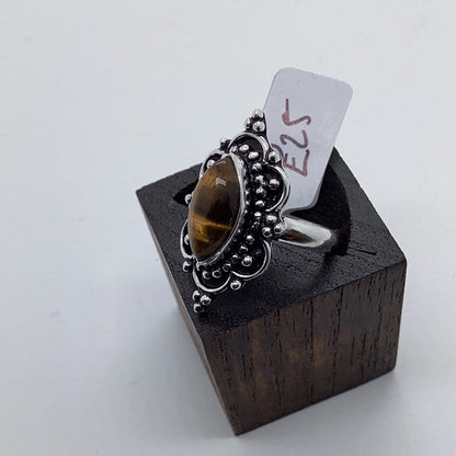 Ofilia Brass & silver Ring: Various Stones - Violet Elizabeth - Jewellery