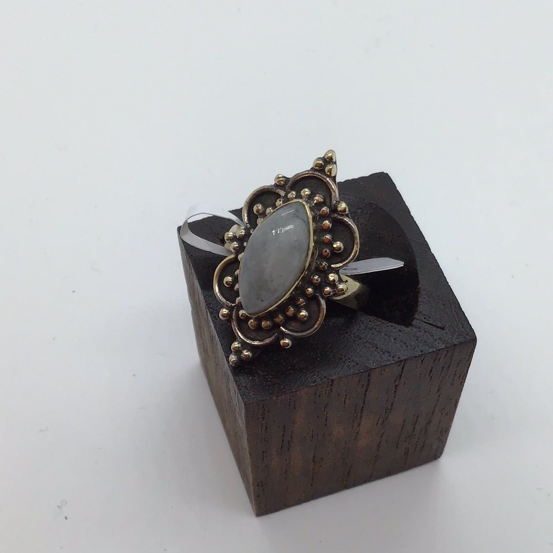 Ofilia Brass & silver Ring: Various Stones - Violet Elizabeth - Jewellery