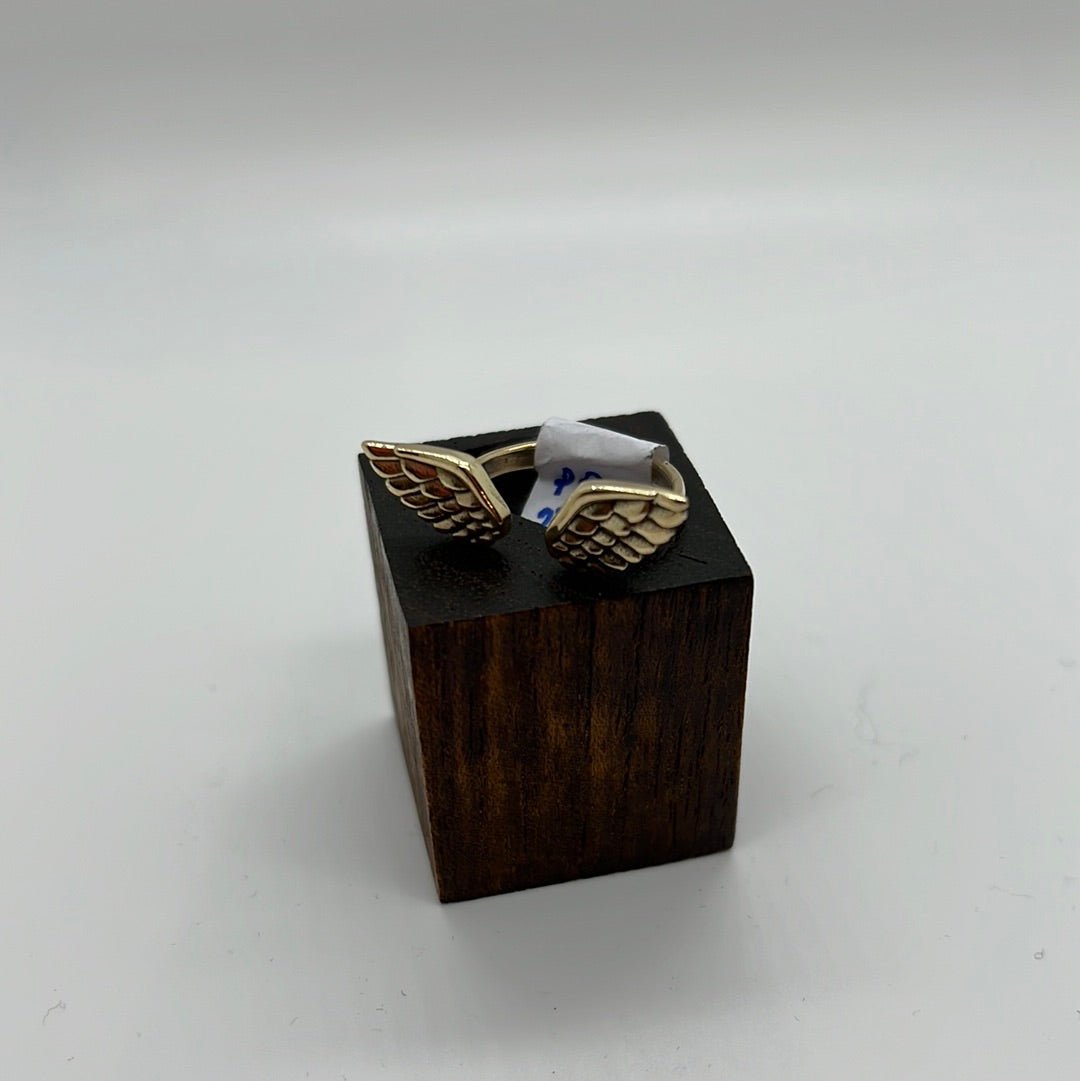 On the Wings of Love ring in both Brass and Silver - Violet Elizabeth - Jewellery