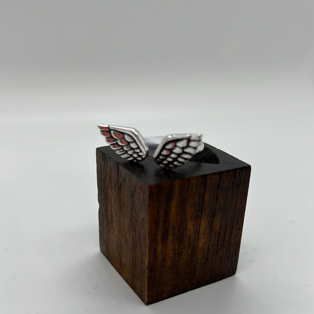 On the Wings of Love ring in both Brass and Silver - Violet Elizabeth - Jewellery