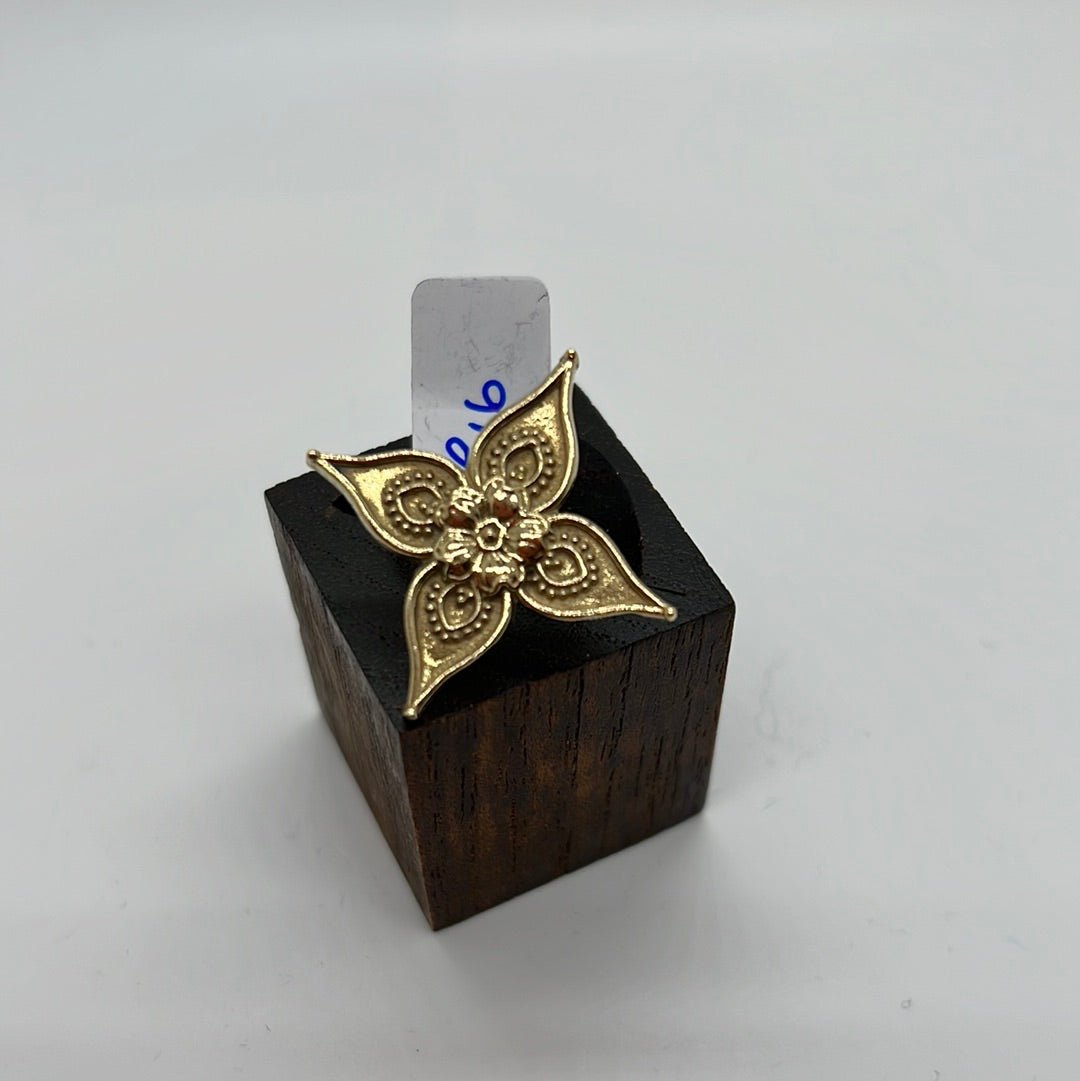 Passion Flower in both Brass and Silver - Violet Elizabeth - Jewellery