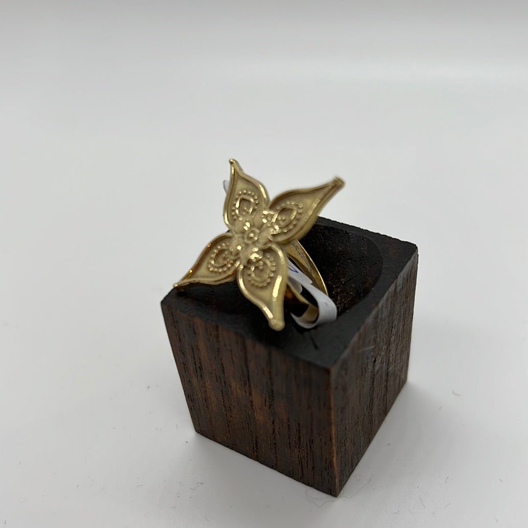 Passion Flower in both Brass and Silver - Violet Elizabeth - Jewellery