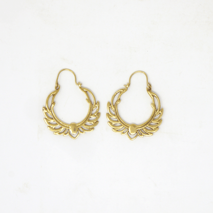 Phoenix earring: Brass or Silver Plated - Violet Elizabeth - Jewellery