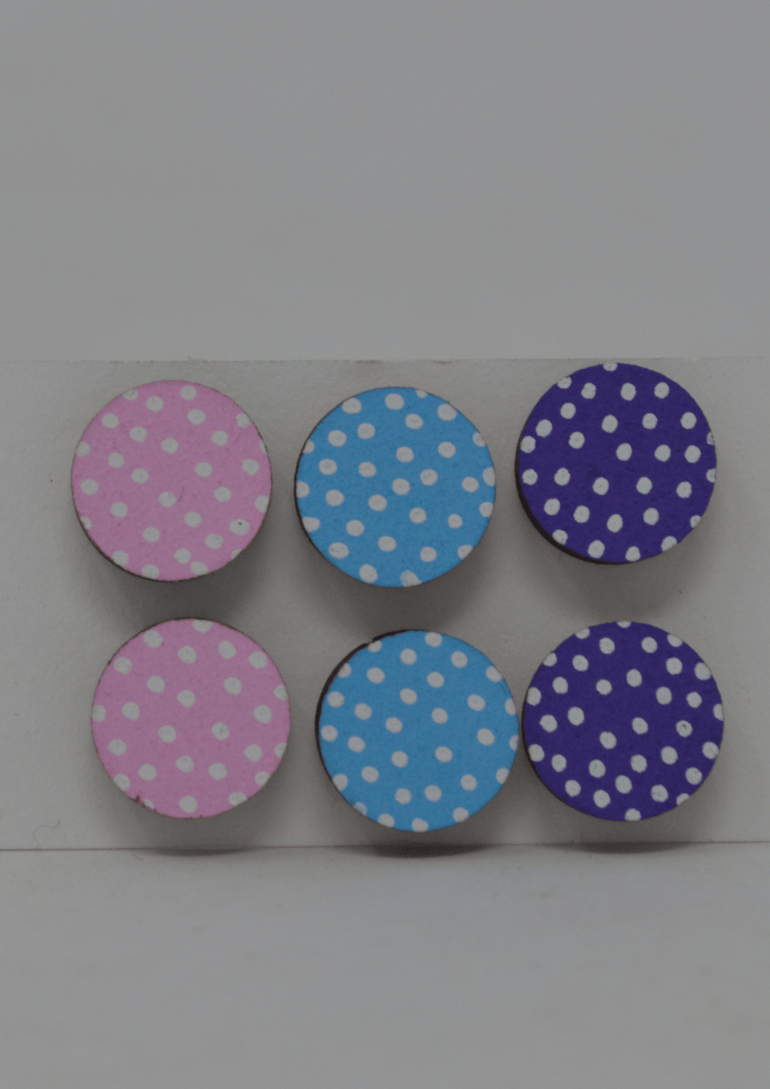 Polka Dot Studs: Mini Set - Violet Elizabeth - Jewellery