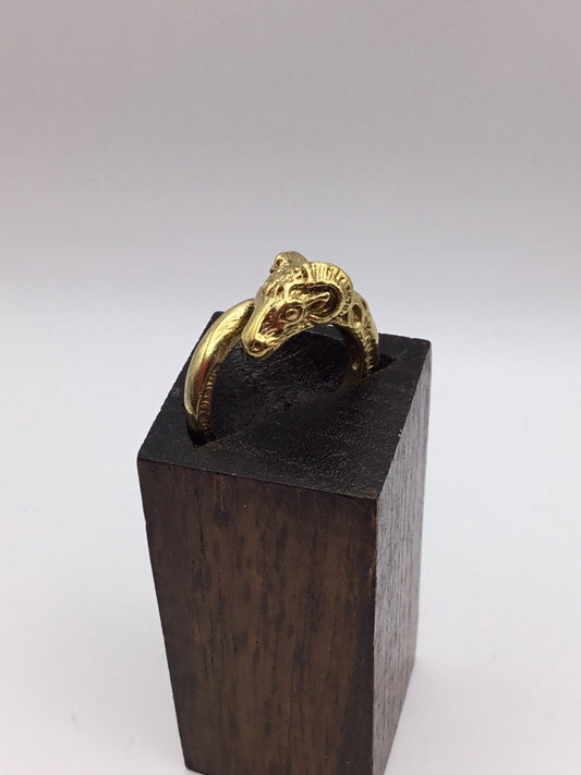 Ram Ring: Brass or Silver Plated Brass - Violet Elizabeth - Jewellery