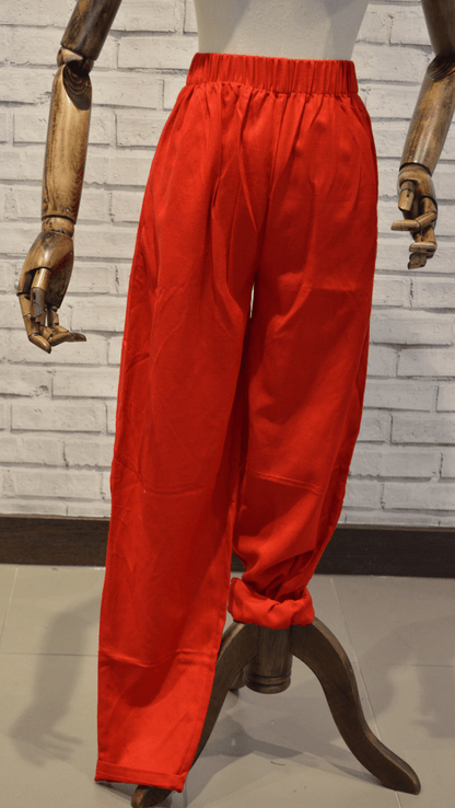 Red Trousers - Violet Elizabeth - Clothing