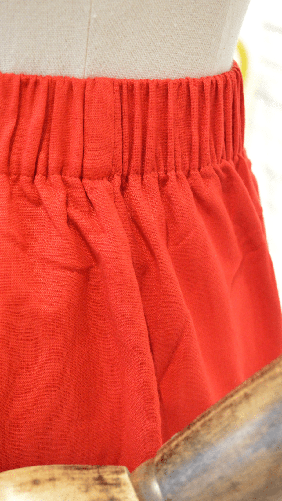 Red Trousers - Violet Elizabeth - Clothing