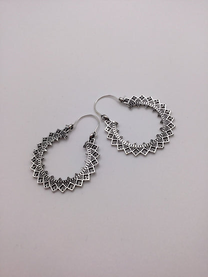Retro Indian Hoops - Violet Elizabeth - Jewellery