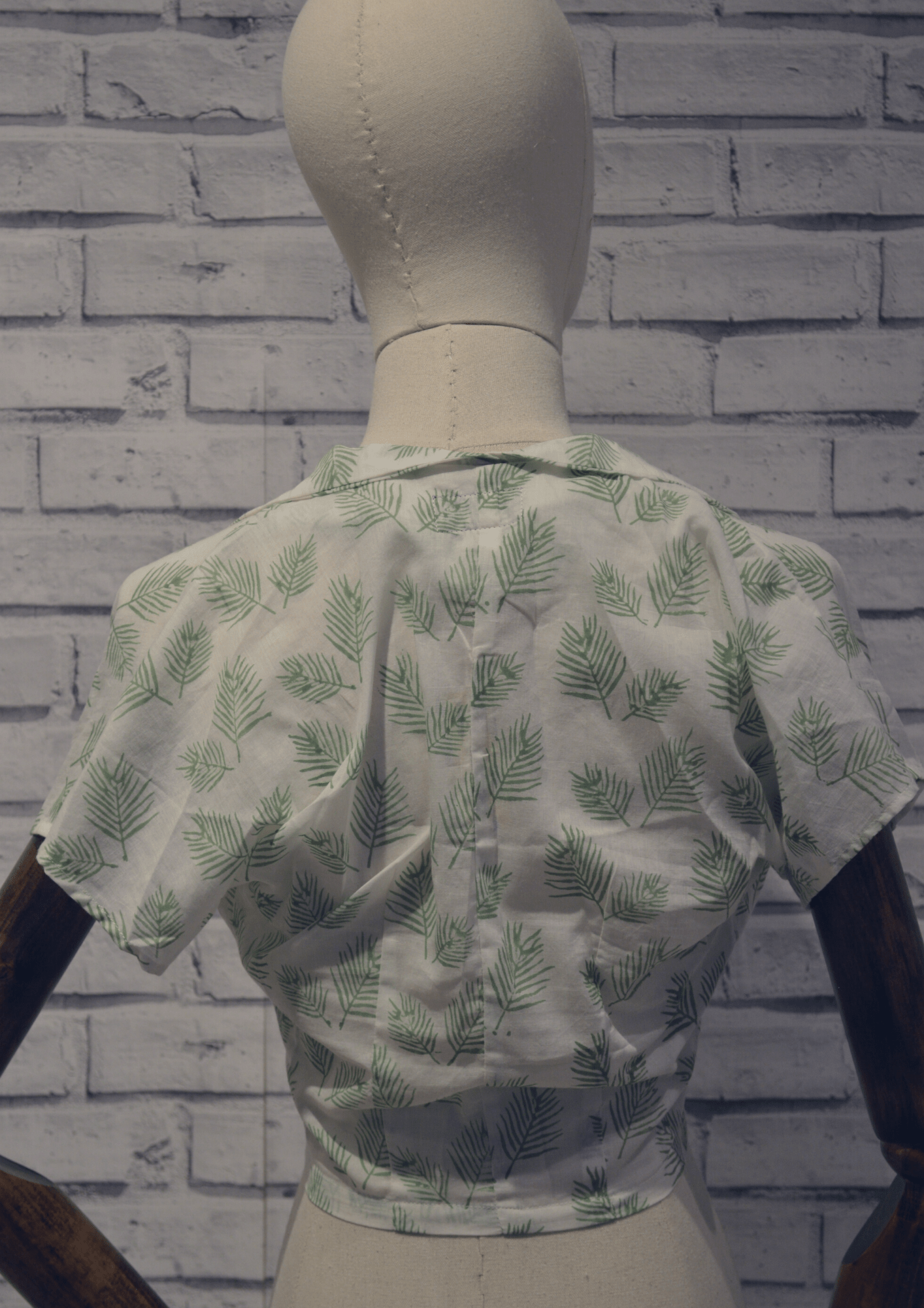 Short sleeved tie shirt MINT - Violet Elizabeth - Clothing
