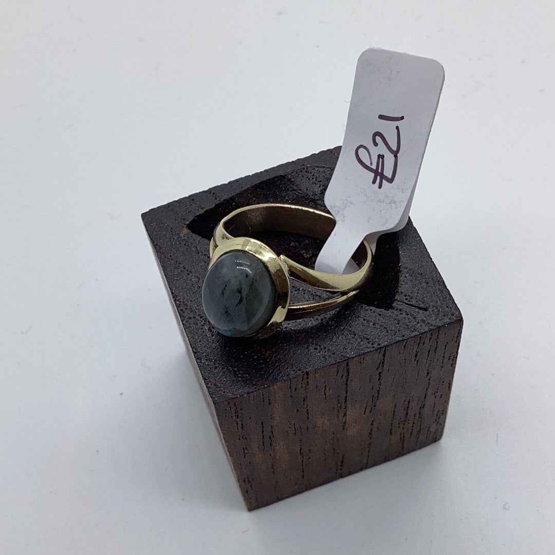 Simply Elegance Brass & Silver Ring: Various Stones