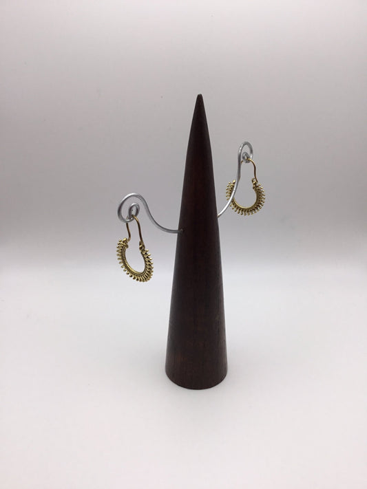 Small Sun Ray Brass Earrings - Violet Elizabeth - Jewellery