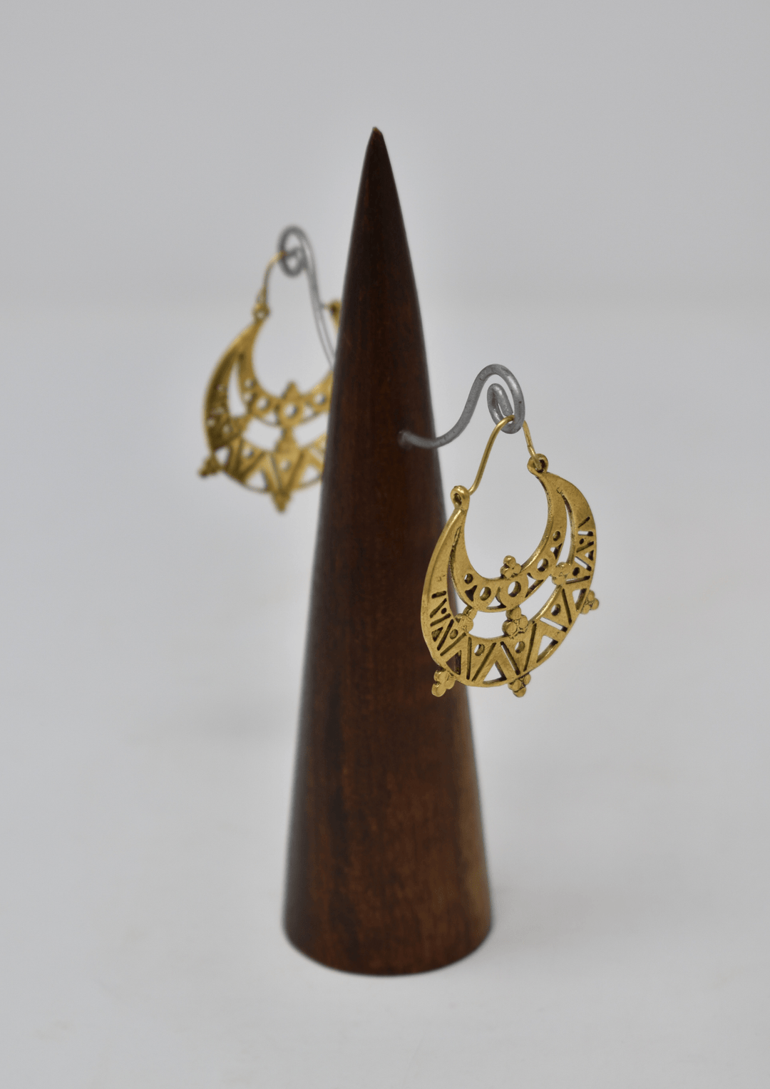 Star rainbow brass earring - Violet Elizabeth - Jewellery