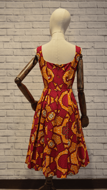 Tailored dress wax print - Violet Elizabeth - Clothing