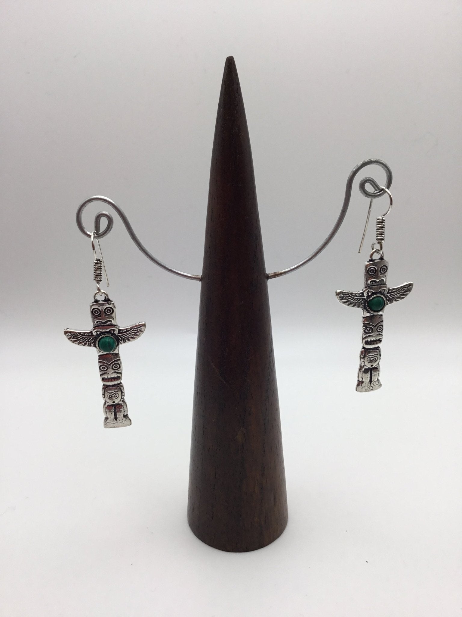 Totem Pole Brass earrings - Violet Elizabeth - Jewellery