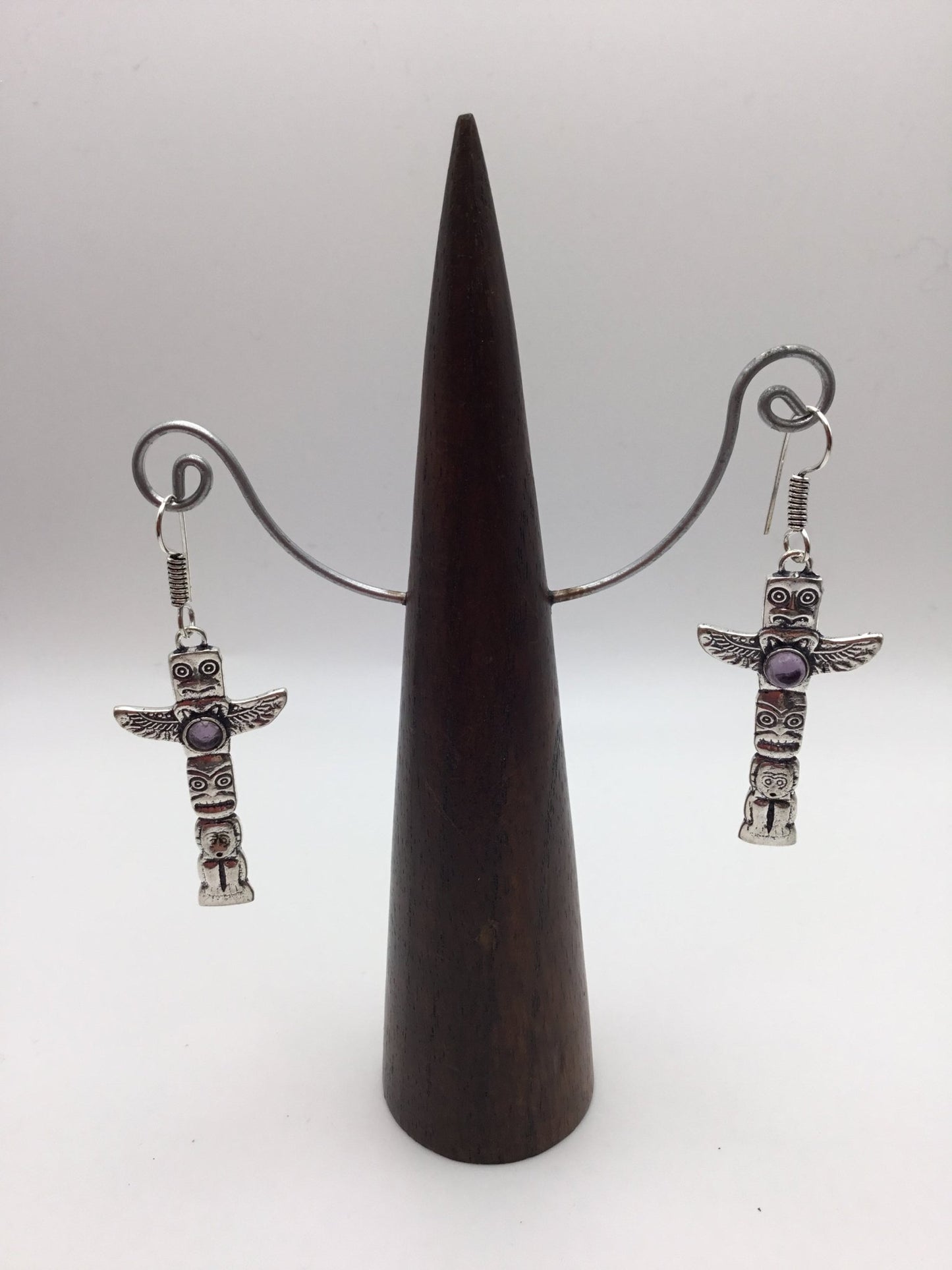 Totem Pole Brass earrings - Violet Elizabeth - Jewellery